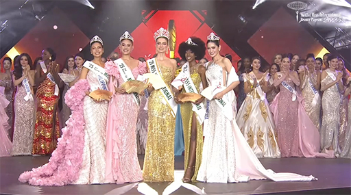 米爾娜獲2025國際小姐第四名