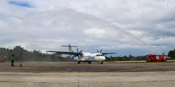 錫基霍爾島迎來首架商業航班