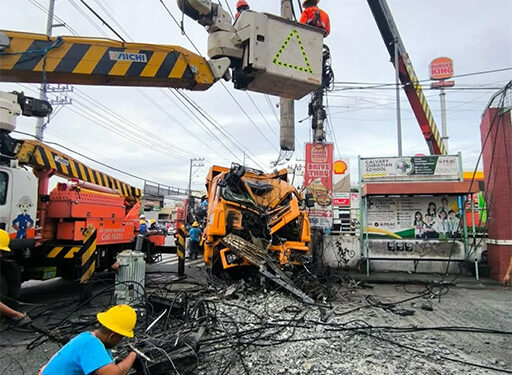 卡車撞電線桿　帕西格市停電