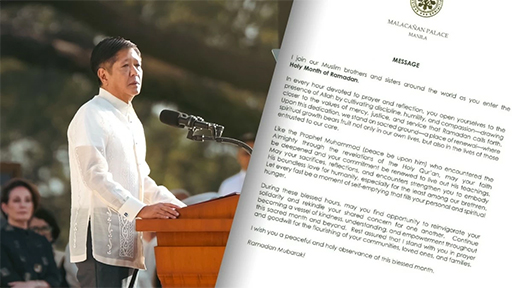 馬科斯問候穆斯林 呼籲團結