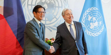 馬科斯會見聯合國秘書長古特雷斯