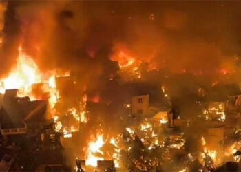 馬尼拉聖克魯斯區發生四級火災