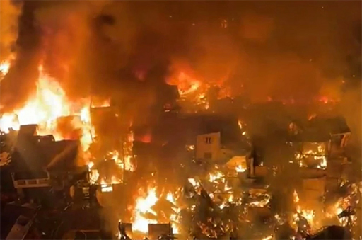 馬尼拉聖克魯斯區發生四級火災